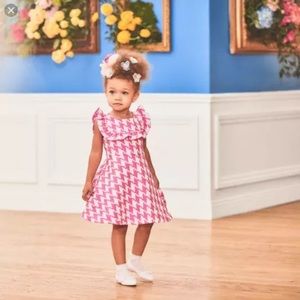 *SOLD* NWT $79 Janie & Jack Houndstooth Pink Dress